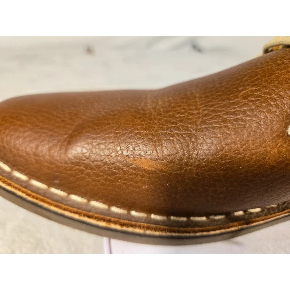 Desert Wind Mens Brown Pebbled Leather Chukka Boots Size 10.5 M Lace‎ Up Scuffed